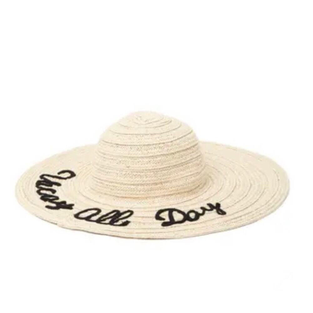 Melrose and Market NWT Embroidered Floppy Hat O/S - Picture 3 of 7